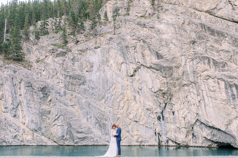 Calgary wedding photography Banff wedding photoshoot Canmore mountain top