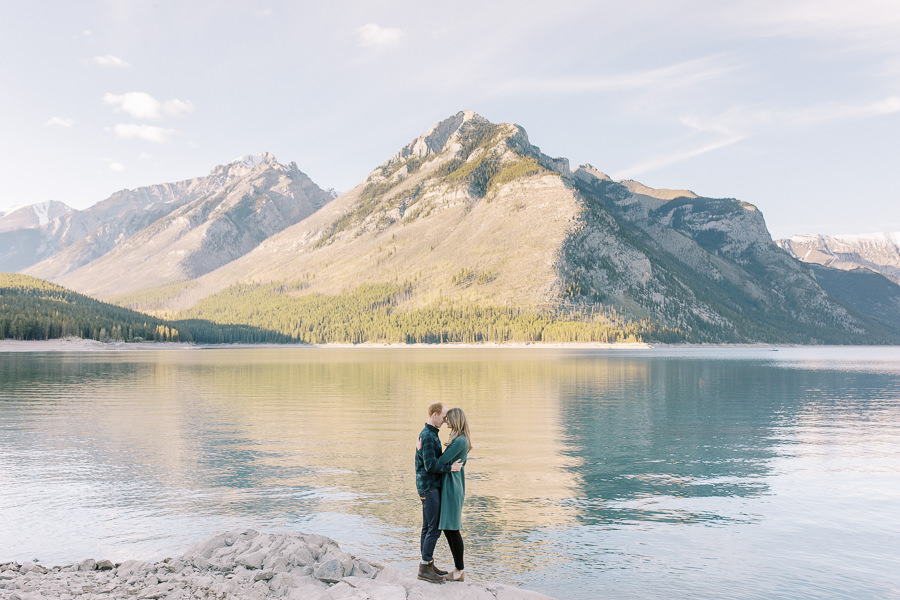 Calgary wedding photographer engagement session in Banff