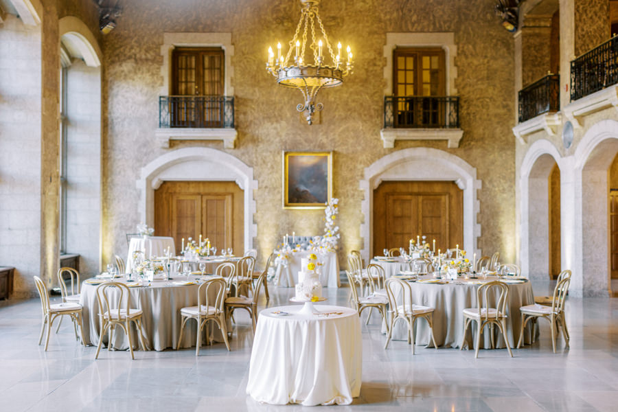 Fairmont Banff Springs-wedding decor in mount stephen hall by Julianne Young Weddings